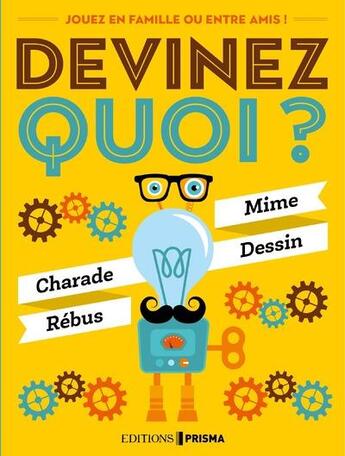 Couverture du livre « Boîte quiz ; devinez quoi ? » de  aux éditions Prisma