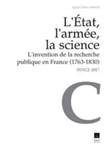 Couverture du livre « ETAT L ARMEE LA SCIENCE » de Pur aux éditions Pu De Rennes