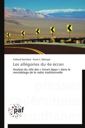 Couverture du livre « Les allégories du 4e écran » de  aux éditions Presses Academiques Francophones