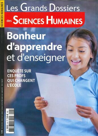 Couverture du livre « Sciences humaines gd n 58 bonheur d'apprendre et d'enseigner - mars/avril/mai 2020 » de  aux éditions Sciences Humaines