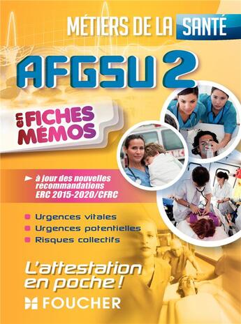 Couverture du livre « AFGSU 2 ; métiers de la santé » de  aux éditions Foucher