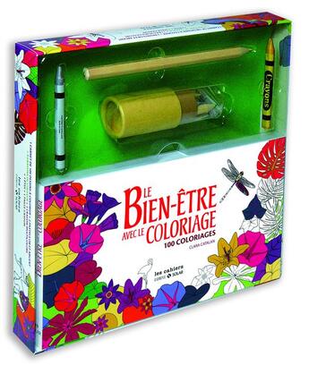 Couverture du livre « Le bien-être avec le coloriage ; 100 coloriages » de  aux éditions Solar