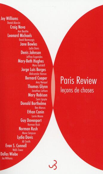 Couverture du livre « Paris Review ; leçons de choses » de  aux éditions Christian Bourgois