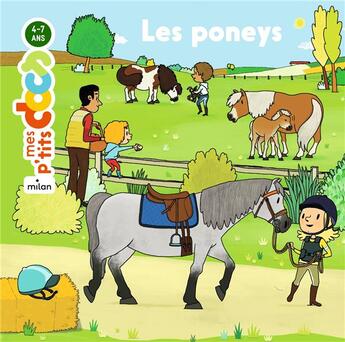 Couverture du livre « Les poneys » de Stephanie Ledu et Helene Convert aux éditions Milan