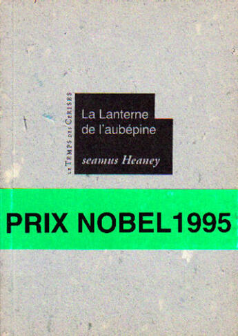 Couverture du livre « La lanterne de l'aubepine » de Seamus Heaney aux éditions Le Temps Des Cerises