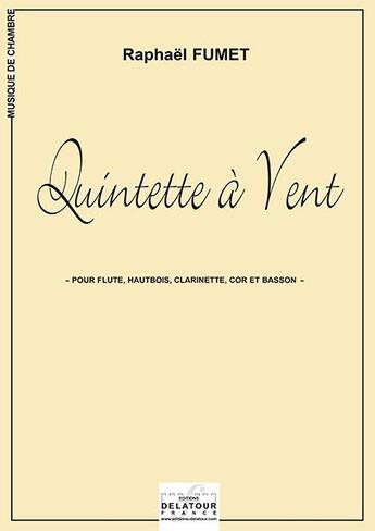 Couverture du livre « Quintette a vent » de Fumet Rapha L aux éditions Delatour