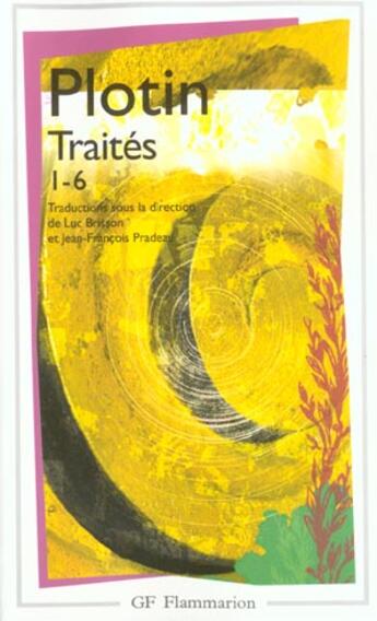 Couverture du livre « Traités 1-6 » de Plotin aux éditions Flammarion