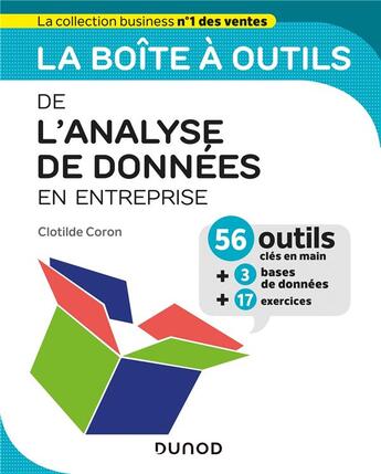 Couverture du livre « La boîte à outils : de l'analyse de données en entreprise » de Clotilde Coron aux éditions Dunod