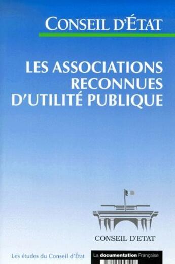 Couverture du livre « Les associations reconnues d'utilité publique » de  aux éditions Documentation Francaise