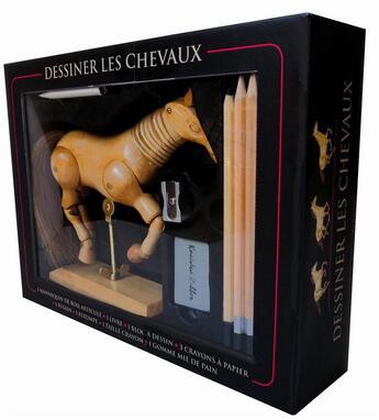 Couverture du livre « Dessiner les chevaux ; coffret » de Philippe Legendre aux éditions Fleurus