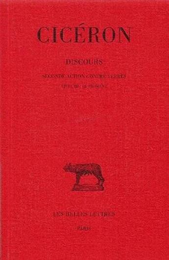 Couverture du livre « Discours Tome 4 » de Cicéron aux éditions Belles Lettres