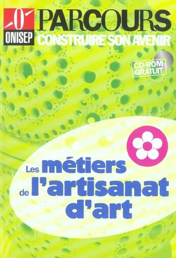 Couverture du livre « Les metiers de l'artisanat d'art » de  aux éditions Onisep