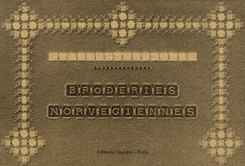 Couverture du livre « Broderies norvégiennes » de  aux éditions L'inedite