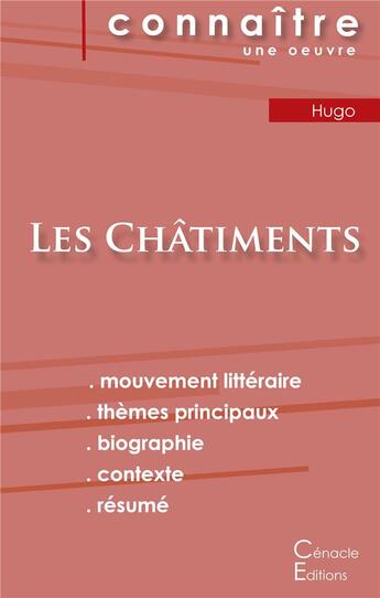 Couverture du livre « Fiche de lecture les châtiments, de Victor Hugo ; analyse littéraire de référence et résumé complet » de  aux éditions Editions Du Cenacle