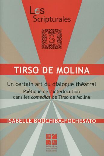 Couverture du livre « Tirso de molina » de Bouchiba Foches aux éditions Pu De Saint Etienne