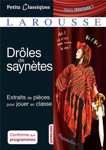 Couverture du livre « Drôles de saynètes » de  aux éditions Larousse