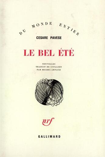 Couverture du livre « Bel ete » de Cesare Pavese aux éditions Gallimard