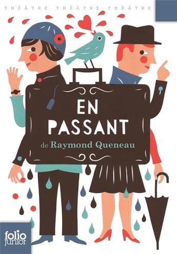 Couverture du livre « En passant (un plus un acte pour preceder un drame) » de Raymond Queneau aux éditions Gallimard-jeunesse