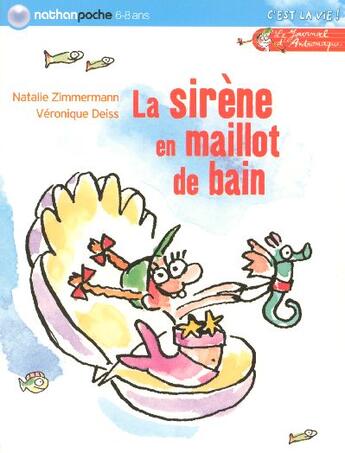 Couverture du livre « La sirène en maillot de bain » de Natalie Zimmermann aux éditions Nathan