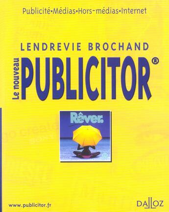 Couverture du livre « Le Publicitor ; 5e Edition » de Jacques Lendrevie et Denis Lindon et Bernard Brochand aux éditions Dalloz
