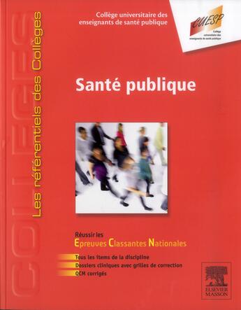 Couverture du livre « Santé publique » de  aux éditions Elsevier-masson