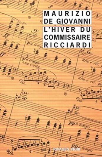 Couverture du livre « L'hiver du commissaire Ricciardi » de Maurizio De Giovanni aux éditions Rivages