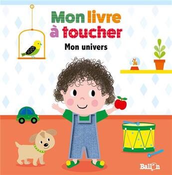 Couverture du livre « Livre a toucher - mes premiers mots » de  aux éditions Le Ballon