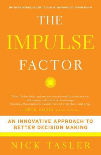 Couverture du livre « The Impulse Factor » de Tasler Nick aux éditions Touchstone