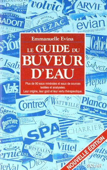 Couverture du livre « Guide Du Buveur D'Eau » de Emmanuelle Evina aux éditions Solar