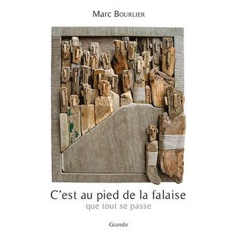 Couverture du livre « C'est au pied de la falaise que tout se passe » de Marc Bourlier aux éditions Grandir