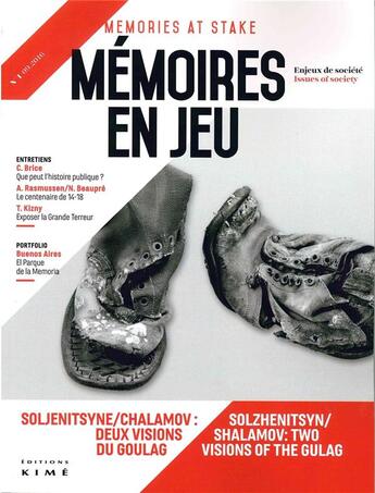 Couverture du livre « Mémoires en jeu t.1 ; enjeux de société, Soljenitsyne versus Chalamov » de  aux éditions Kime