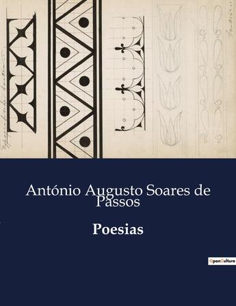 Couverture du livre « Poesias » de António Augusto Soares De Passos aux éditions Culturea