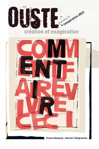 Couverture du livre « Ouste 31 » de  aux éditions Dernier Telegramme