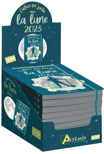 Couverture du livre « Boite 10 ex cultiver son jardin avec la lune 2023 » de  aux éditions Artemis