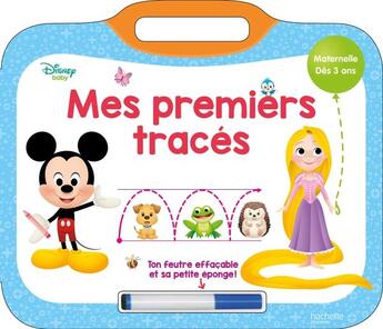 Couverture du livre « Disney baby - mes premiers traces disney (des 3 ans) » de  aux éditions Hachette Education