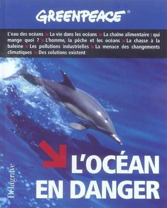 Couverture du livre « Greenpeace L'Ocean En Danger » de  aux éditions Delagrave