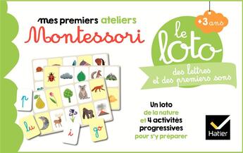 Couverture du livre « Le loto montessori des lettres et des premiers sons » de Tovagliari/Berthelet aux éditions Hatier