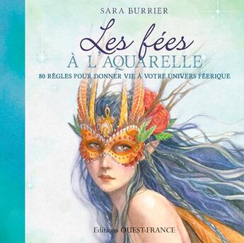 Couverture du livre « Fées à l'aquarelle » de Sara Burrier aux éditions Ouest France