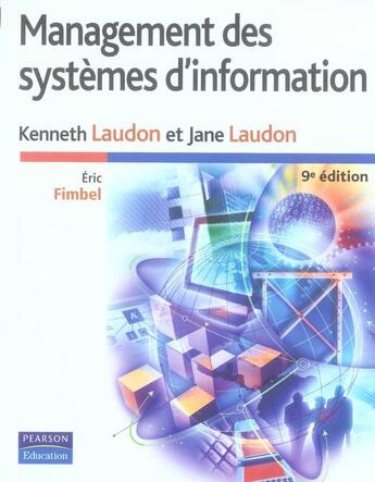 Couverture du livre « Management des systèmes d'information (9e édition) » de Laudon aux éditions Pearson