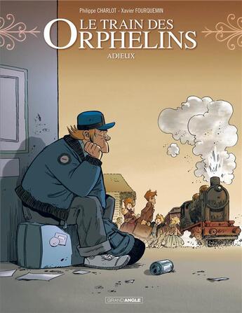 Couverture du livre « Le train des orphelins Tome 8 : adieux » de Philippe Charlot et Xavier Fourquemin et Scarlett Smulkowski aux éditions Bamboo