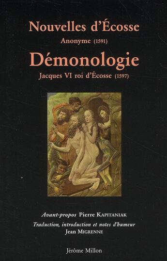 Couverture du livre « Nouvelles d'Ecosse ; de la démonologie du roi Jacques » de Jacques Roi aux éditions Millon