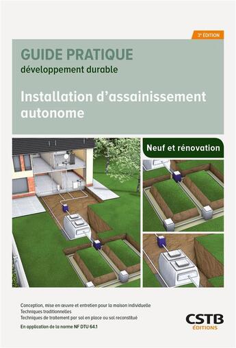 Couverture du livre « Installation d'assainissement autonome (3e édition) » de Abdel Lakel aux éditions Cstb