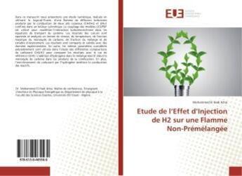 Couverture du livre « Etude de l'Effet d'Injection de H2 sur une Flamme Non-Prémélangée » de Mohammed Attia aux éditions Editions Universitaires Europeennes