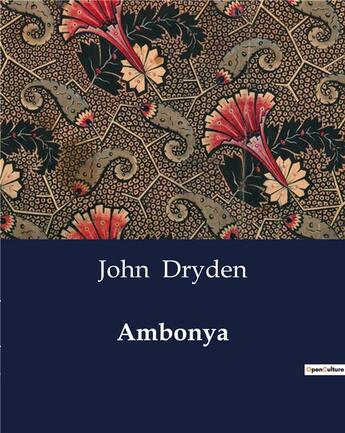 Couverture du livre « Ambonya » de Dryden John aux éditions Culturea