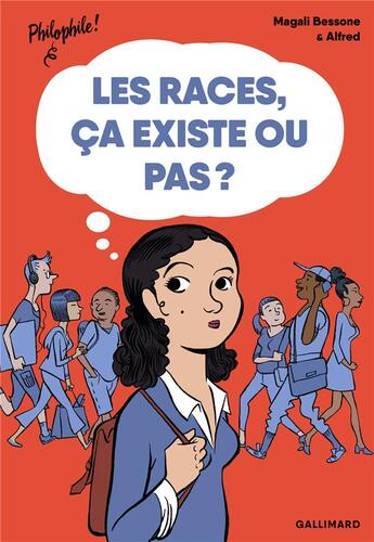 Couverture du livre « Les races, ça existe ou pas ? » de Magali Bessone et Alfred aux éditions Gallimard-jeunesse