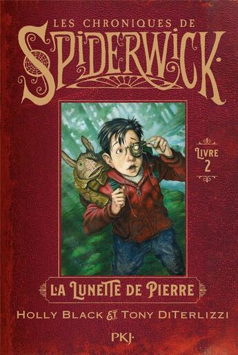 Couverture du livre « Les chroniques de Spiderwick Tome 2 : La lunette de pierre » de Holly Black et Tony Diterlizzi aux éditions Pocket Jeunesse