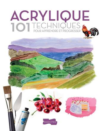Couverture du livre « Acrylique ; 101 techniques » de  aux éditions Dessain Et Tolra
