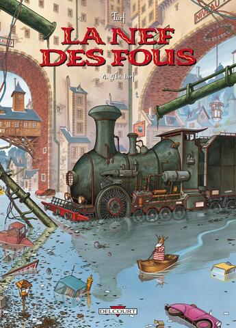 Couverture du livre « La nef des fous Tome 4 : au turf » de Turf aux éditions Delcourt