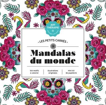 Couverture du livre « Art-thérapie ; les petits carrés : mandalas du monde » de Aurelia Bertrand aux éditions Hachette Pratique