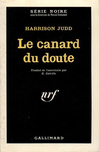 Couverture du livre « Le canard du doute » de Judd Harrison aux éditions Gallimard